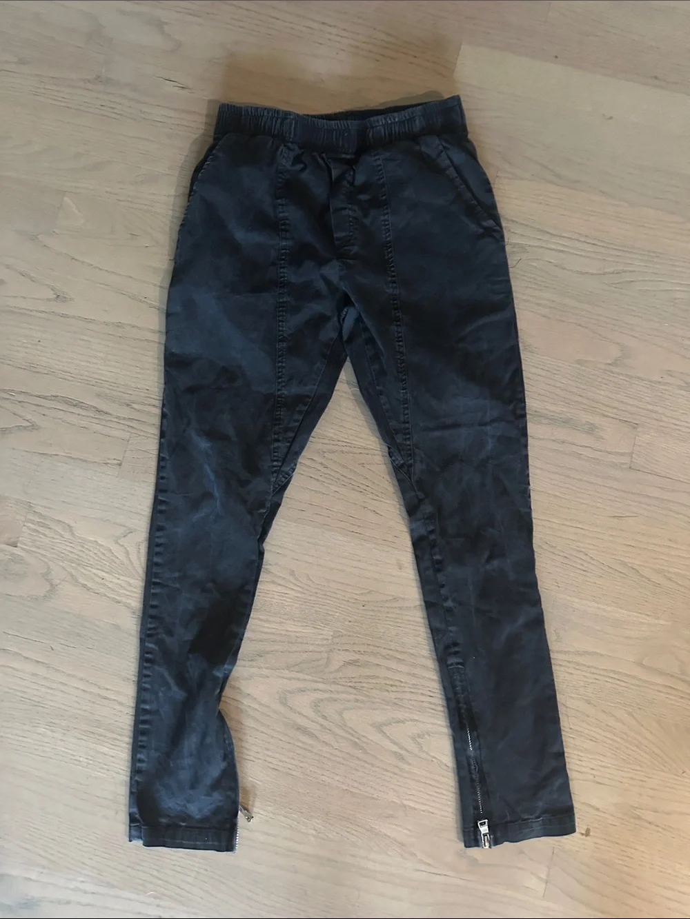 Fear of God Black Tapered Zip-Hem Joggers - Picture 1 of 4